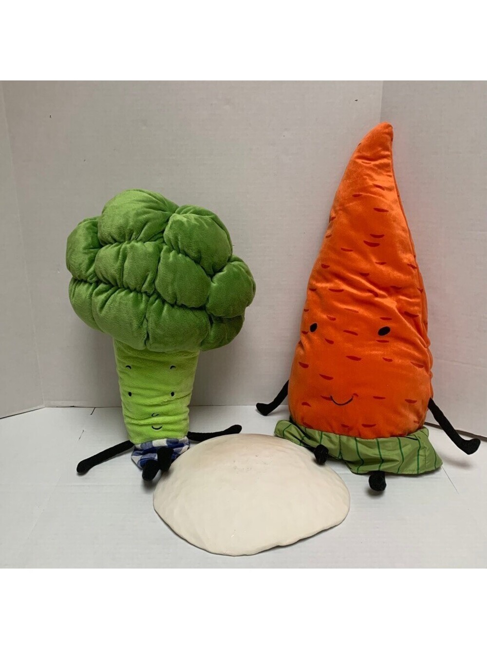 Ikea Veggie Stuffies Plushies Torva Carrot and Torva Broccoli